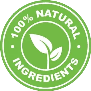 100% Natural Ingredients seal